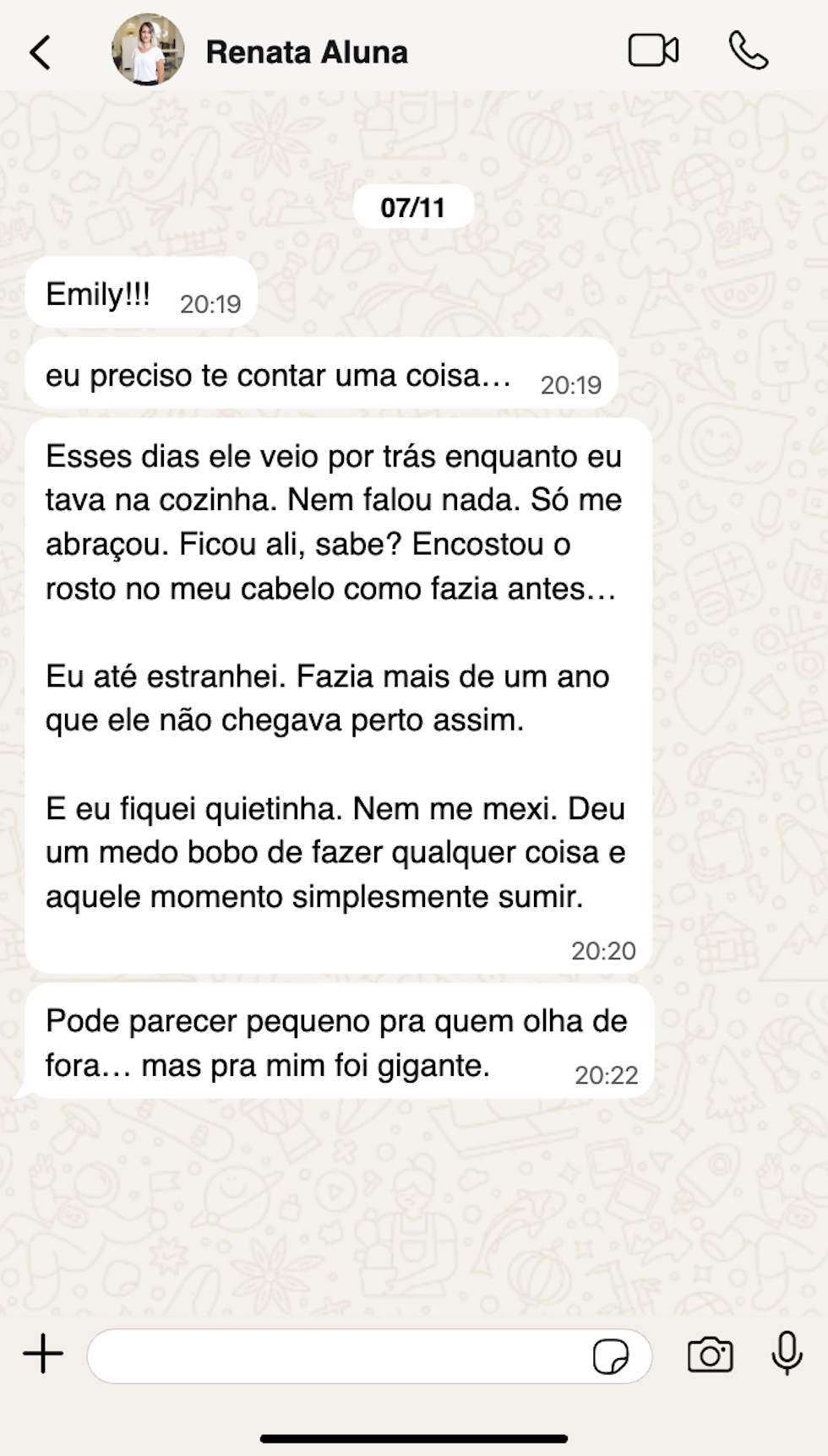Depoimento da Renata sobre o protocolo Reconexão Sagrada